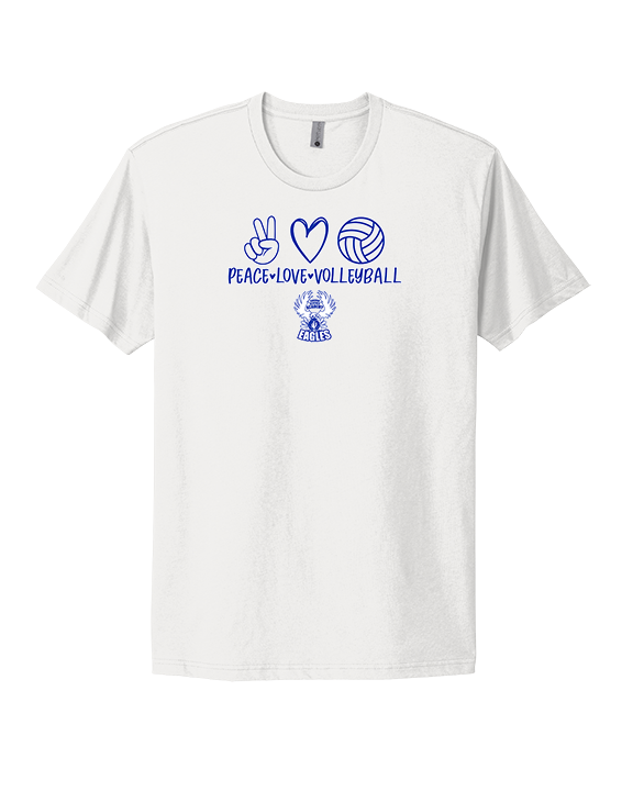 Sonoran Science Academy Volleyball Peace Love Vball - Mens Select Cotton T-Shirt