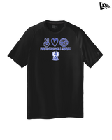 Sonoran Science Academy Volleyball Peace Love Vball - New Era Performance Shirt