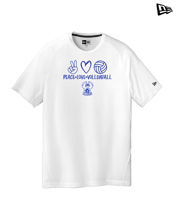 Sonoran Science Academy Volleyball Peace Love Vball - New Era Performance Shirt