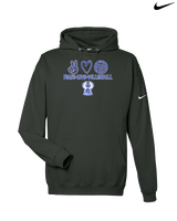 Sonoran Science Academy Volleyball Peace Love Vball - Nike Club Fleece Hoodie