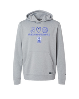 Sonoran Science Academy Volleyball Peace Love Vball - Oakley Performance Hoodie
