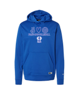 Sonoran Science Academy Volleyball Peace Love Vball - Oakley Performance Hoodie