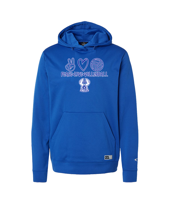Sonoran Science Academy Volleyball Peace Love Vball - Oakley Performance Hoodie