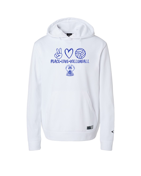 Sonoran Science Academy Volleyball Peace Love Vball - Oakley Performance Hoodie