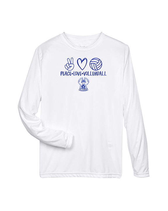 Sonoran Science Academy Volleyball Peace Love Vball - Performance Longsleeve