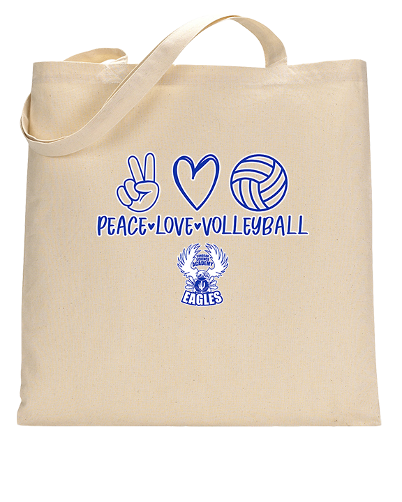 Sonoran Science Academy Volleyball Peace Love Vball - Tote