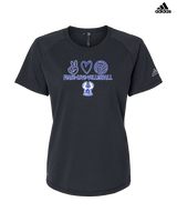 Sonoran Science Academy Volleyball Peace Love Vball - Womens Adidas Performance Shirt