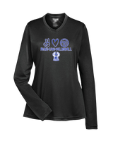 Sonoran Science Academy Volleyball Peace Love Vball - Womens Performance Longsleeve