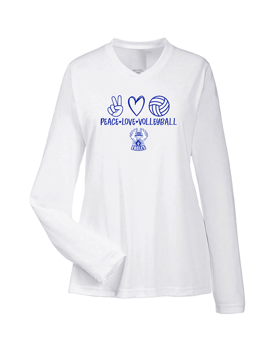 Sonoran Science Academy Volleyball Peace Love Vball - Womens Performance Longsleeve