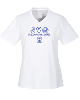 Sonoran Science Academy Volleyball Peace Love Vball - Womens Performance Shirt