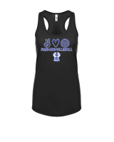 Sonoran Science Academy Volleyball Peace Love Vball - Womens Tank Top