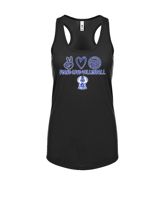 Sonoran Science Academy Volleyball Peace Love Vball - Womens Tank Top