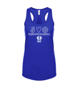 Sonoran Science Academy Volleyball Peace Love Vball - Womens Tank Top