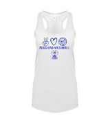 Sonoran Science Academy Volleyball Peace Love Vball - Womens Tank Top