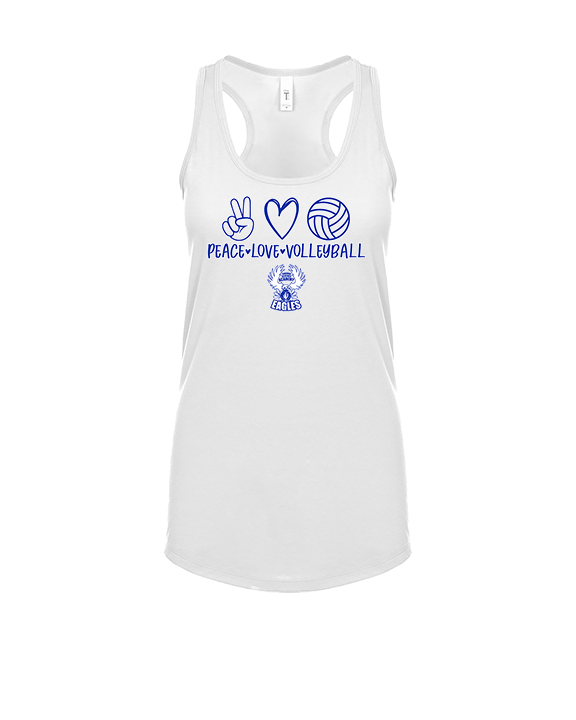 Sonoran Science Academy Volleyball Peace Love Vball - Womens Tank Top