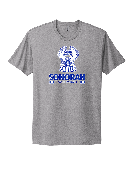Sonoran Science Academy Volleyball Stacked - Mens Select Cotton T-Shirt