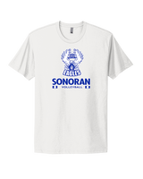 Sonoran Science Academy Volleyball Stacked - Mens Select Cotton T-Shirt