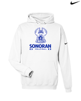 Sonoran Science Academy Volleyball Stacked - Nike Club Fleece Hoodie