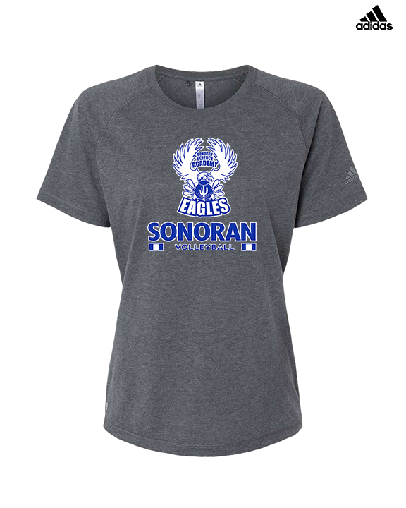 Sonoran Science Academy Volleyball Stacked - Womens Adidas Performance Shirt