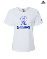 Sonoran Science Academy Volleyball Stacked - Womens Adidas Performance Shirt