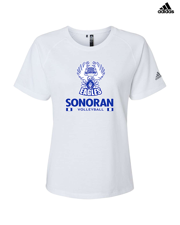 Sonoran Science Academy Volleyball Stacked - Womens Adidas Performance Shirt