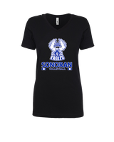 Sonoran Science Academy Volleyball Stacked - Womens Vneck