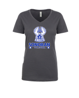 Sonoran Science Academy Volleyball Stacked - Womens Vneck
