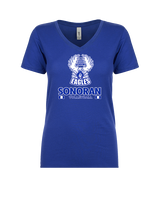 Sonoran Science Academy Volleyball Stacked - Womens Vneck