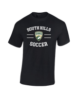 South Hills HS Soccer Curve - Cotton T-Shirt