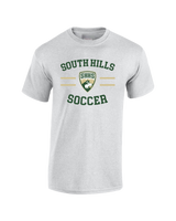 South Hills HS Soccer Curve - Cotton T-Shirt