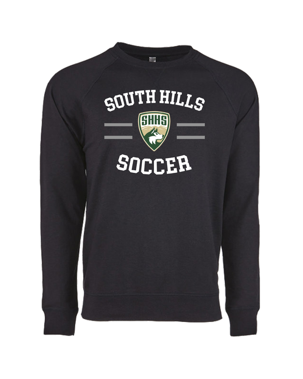 South Hills HS Soccer Curve - Crewneck Sweatshirt
