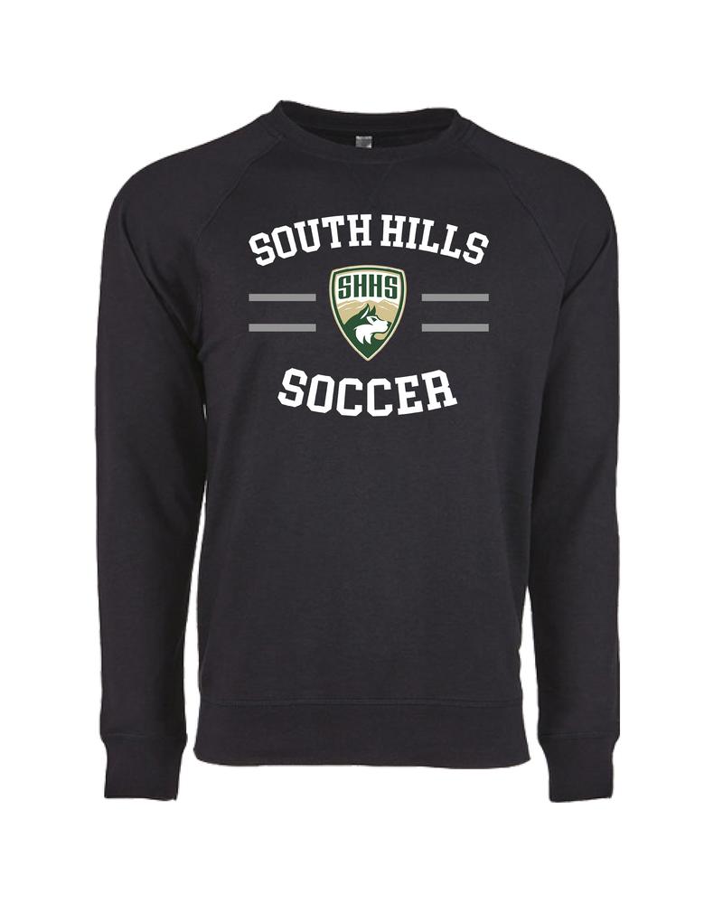 South Hills HS Soccer Curve - Crewneck Sweatshirt