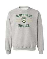 South Hills HS Soccer Curve - Crewneck Sweatshirt