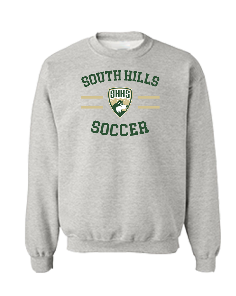 South Hills HS Soccer Curve - Crewneck Sweatshirt