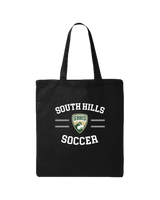 South Hills HS Soccer Curve - Tote Bag