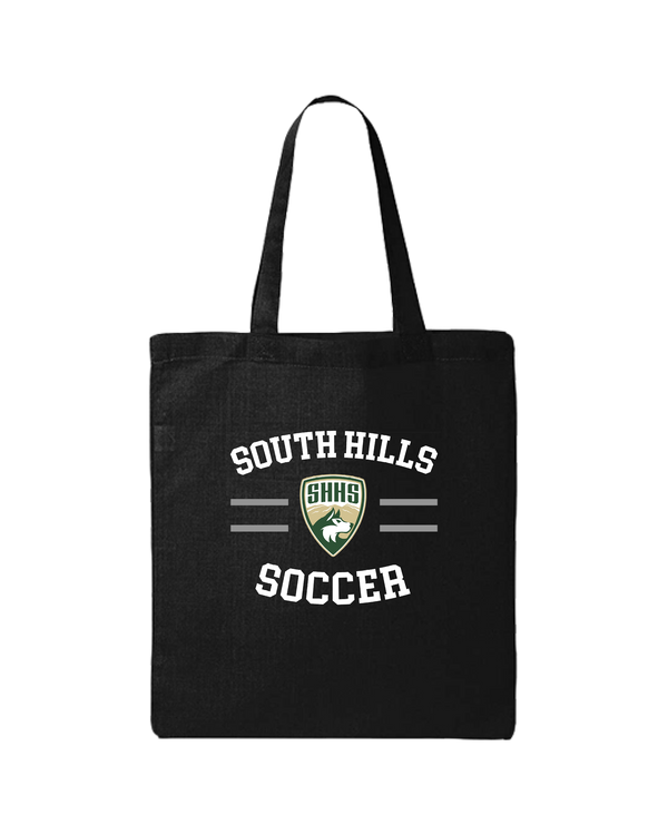 South Hills HS Soccer Curve - Tote Bag