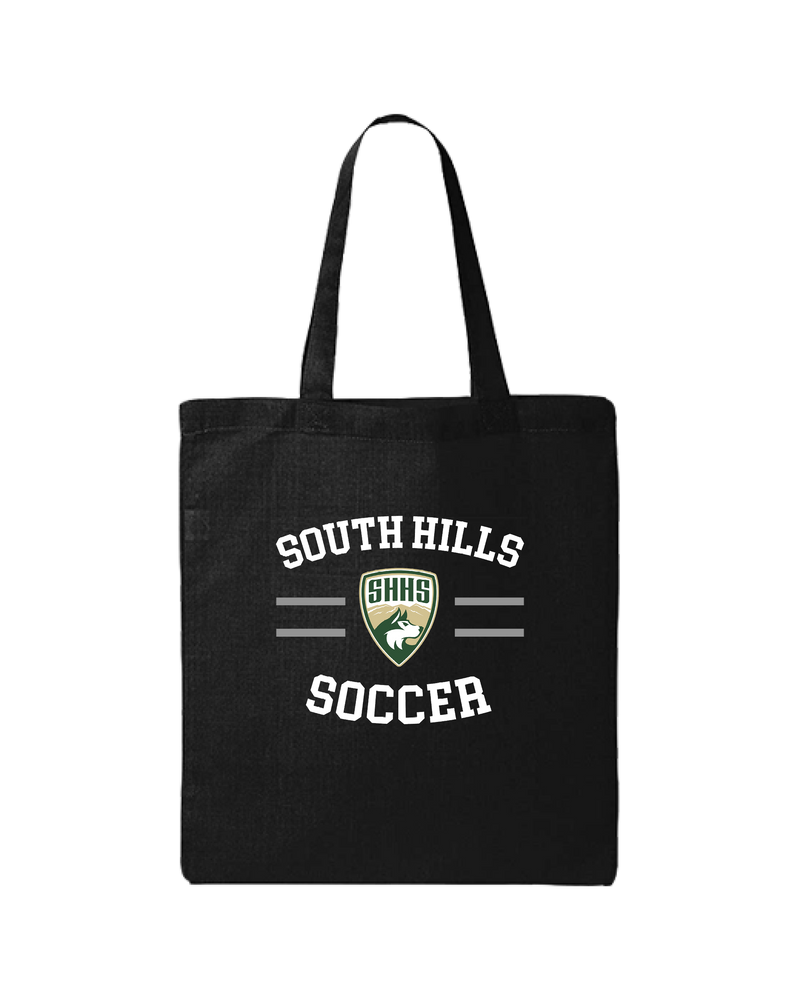 South Hills HS Soccer Curve - Tote Bag