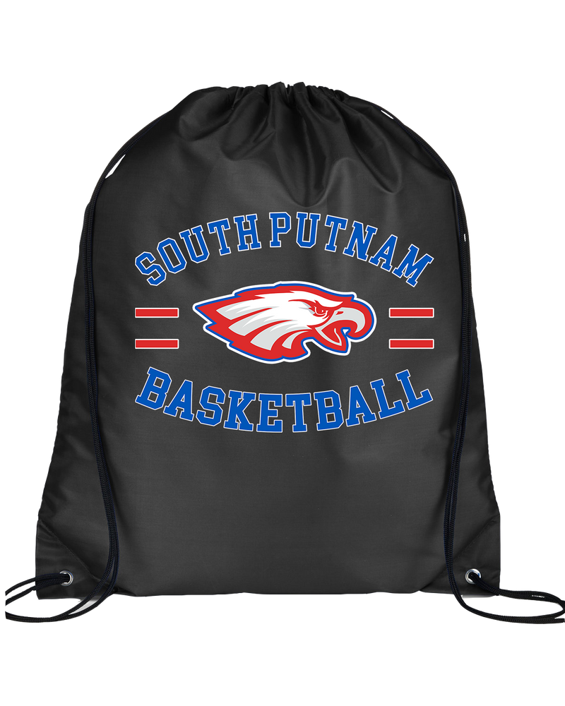 South Putnam HS Girls Basketball Curve - Drawstring Bag