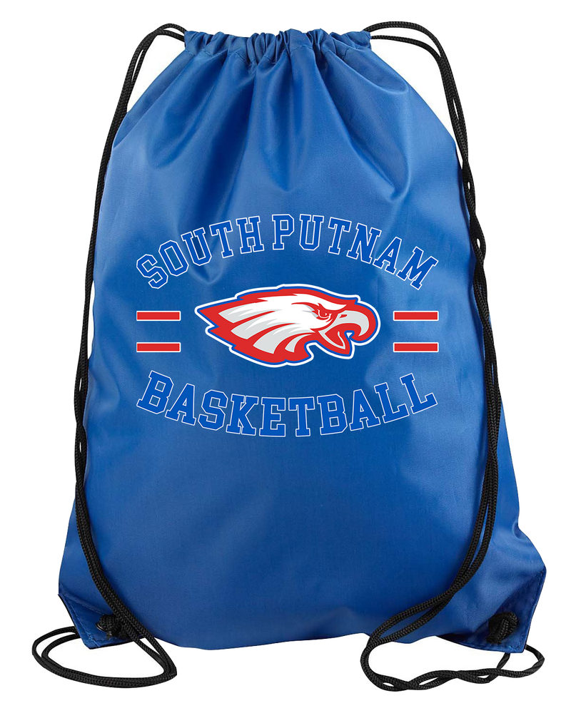 South Putnam HS Girls Basketball Curve - Drawstring Bag