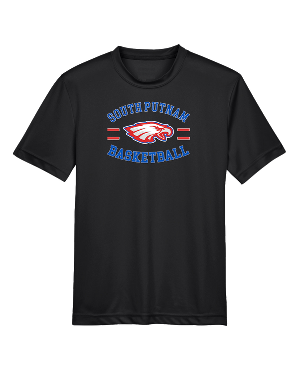 South Putnam HS Girls Basketball Curve - Youth Performance T-Shirt
