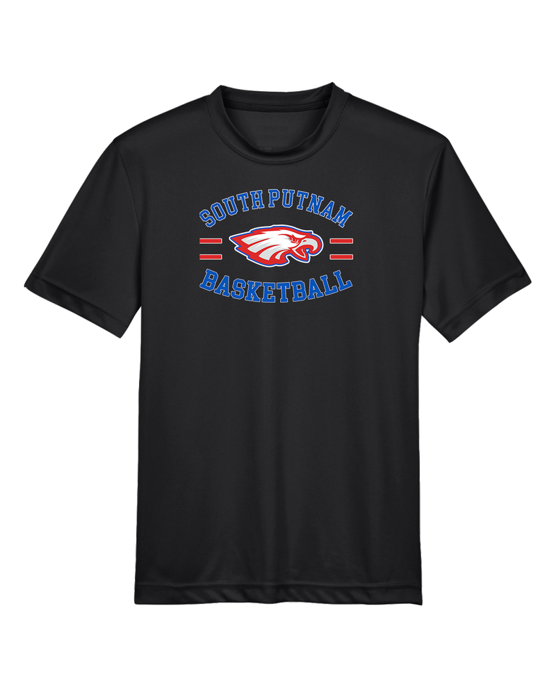 South Putnam HS Girls Basketball Curve - Youth Performance T-Shirt
