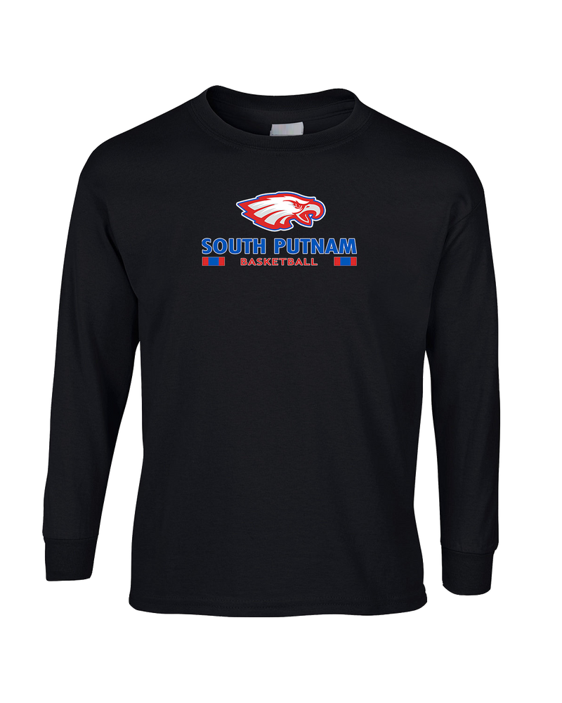 South Putnam HS Girls Basketball Stacked - Mens Cotton Long Sleeve