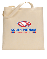 South Putnam HS Girls Basketball Stacked - Tote Bag