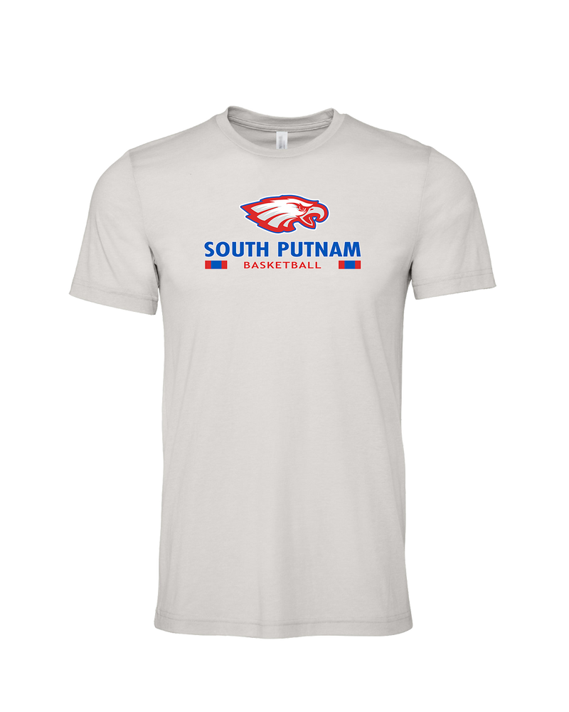 South Putnam HS Girls Basketball Stacked - Mens Tri Blend Shirt