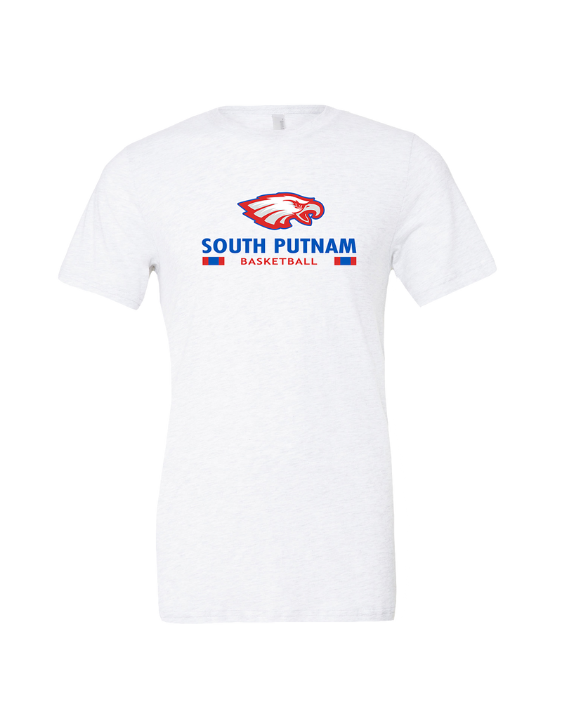 South Putnam HS Girls Basketball Stacked - Mens Tri Blend Shirt