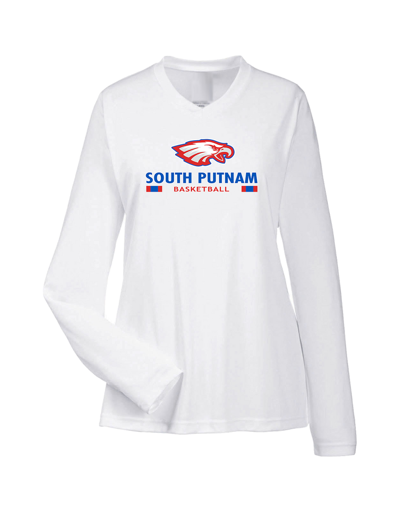 South Putnam HS Girls Basketball Stacked - Womens Performance Long Sleeve