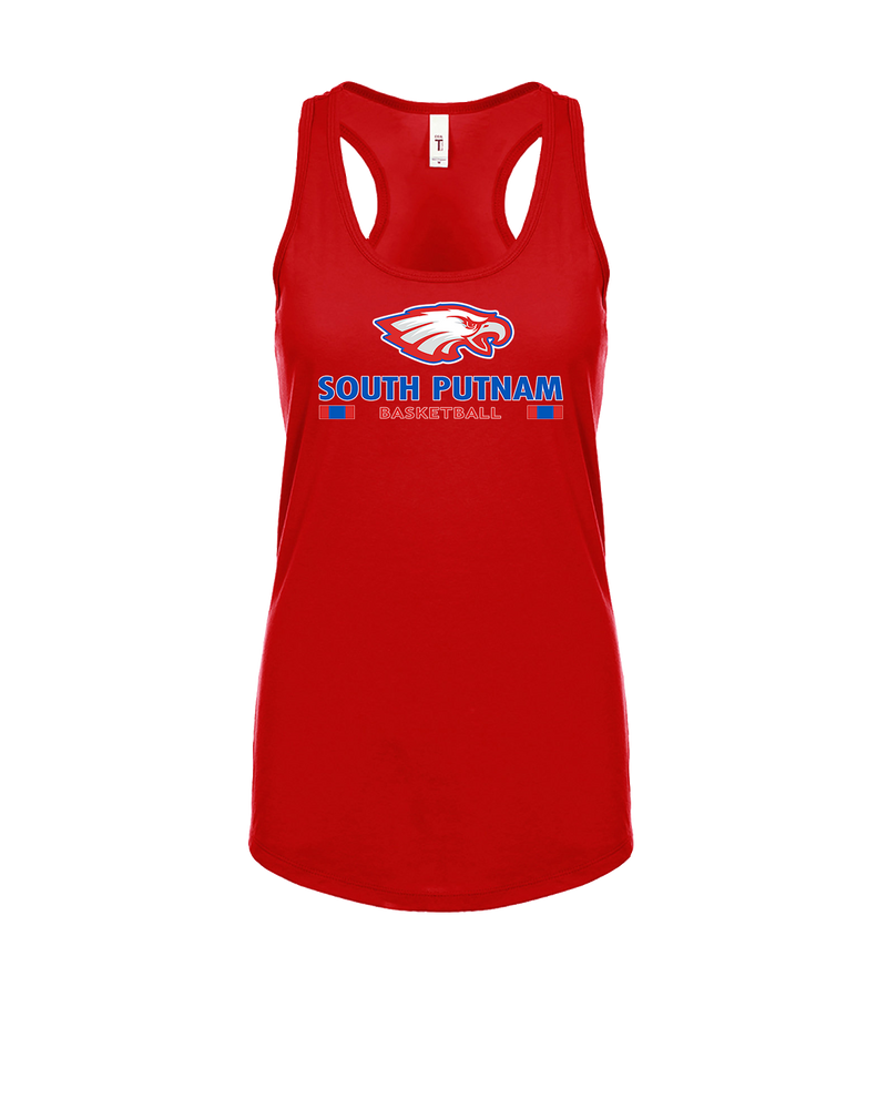 South Putnam HS Girls Basketball Stacked - Womens Tank Top