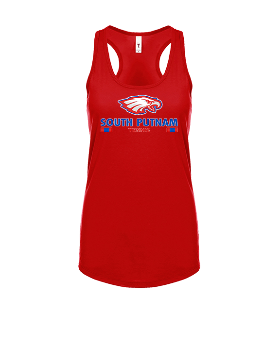South Putnam HS Tennis Stacked - Womens Tank Top