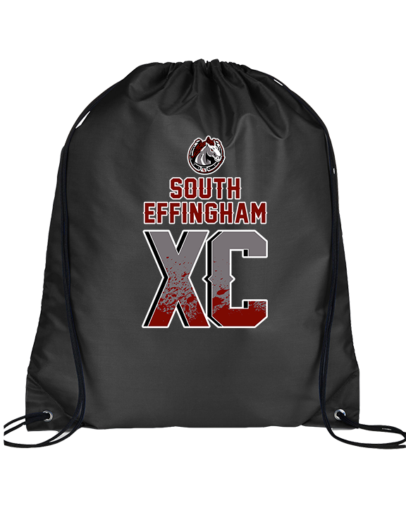 South Effingham HS Cross Country XC Splatter - Drawstring Bag