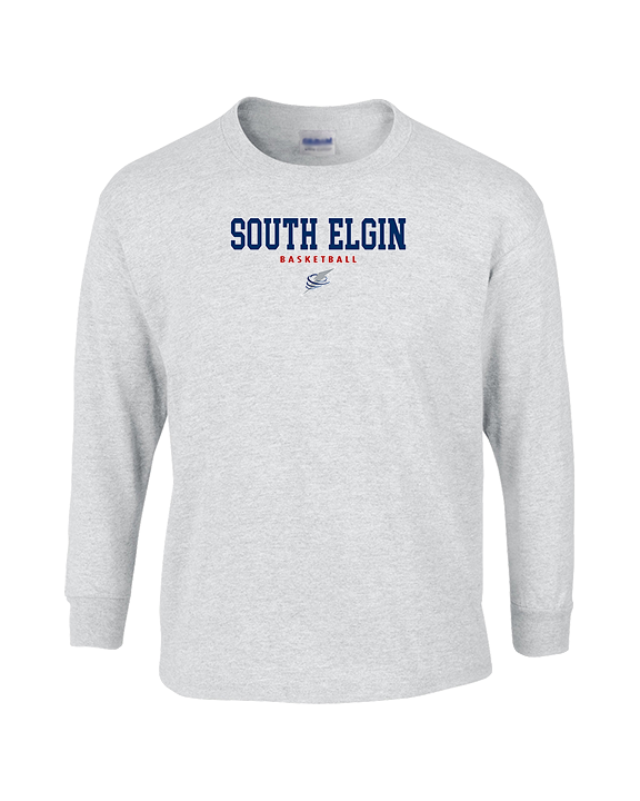 South Elgin HS Basketball Block - Cotton Longsleeve
